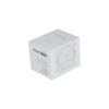 Matte White Flap Lip Rigid Cardboard Magnetic Gift Box for Perfume Packaging with Gold Hot Foil Patterns