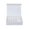 Matte White Magnetic Gift Boxes, Custom White Hard Gift Box with Magnetic Closure Lid and Foam Holder