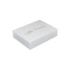 Matte White Magnetic Gift Boxes, Custom White Hard Gift Box with Magnetic Closure Lid and Foam Holder