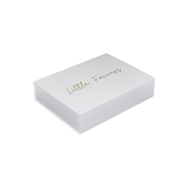Matte White Magnetic Gift Boxes, Custom White Hard Gift Box with Magnetic Closure Lid and Foam Holder