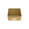 Metallic Gold Gift Box, Golden Gift Box with Filler Packaging Shredded Paper Holder for Cosmetic Packaging