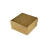 Metallic Gold Gift Box, Golden Gift Box with Filler Packaging Shredded Paper Holder for Cosmetic Packaging