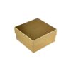 Metallic Gold Gift Box, Golden Gift Box with Filler Packaging Shredded Paper Holder for Cosmetic Packaging