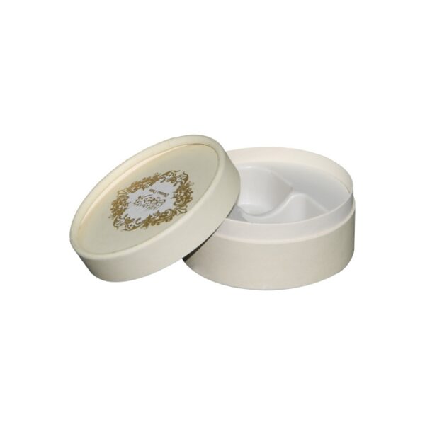 Most Popular Fancy Paper Tube Round Box Cylinder Packaging with Plastic Tray and Glod Logo for Beauty Packaging