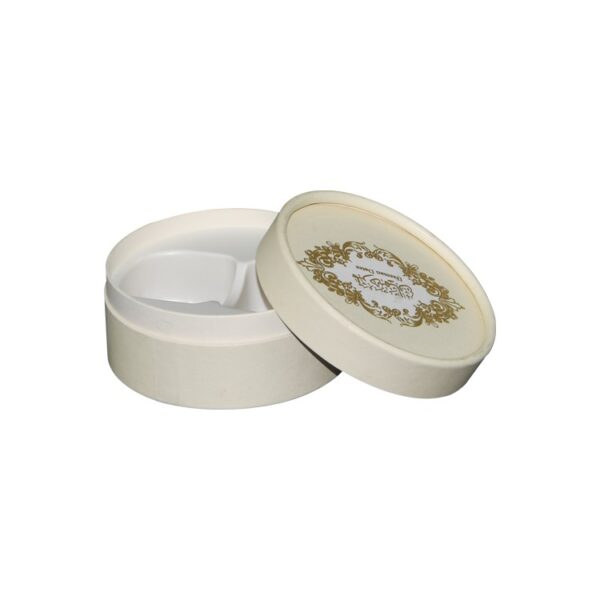 Most Popular Fancy Paper Tube Round Box Cylinder Packaging with Plastic Tray and Glod Logo for Beauty Packaging