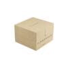 Natural Kraft Paper Telescopic Gift Boxes for Wineware Packaging with Black Hot Foil Stamping Logo on Surface