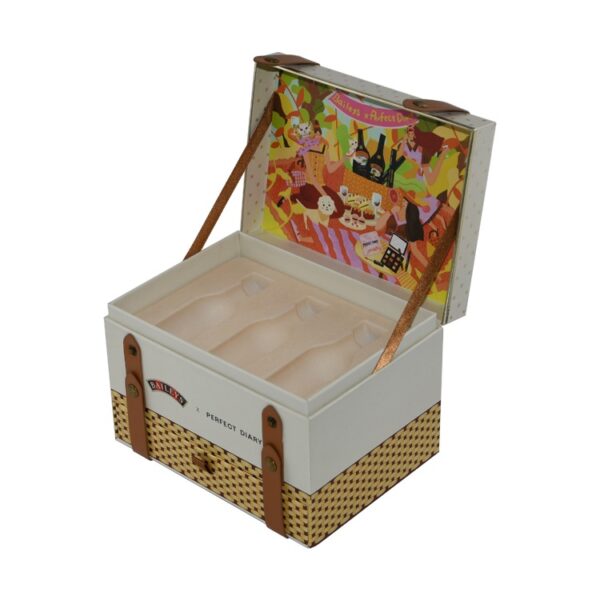 New Product Luxury Large Capacity Double Layer Cosmetics Storage Gift Box Two Layer Paper Rigid Gift Box