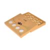 OEM High Quality Gold Cardboard Paper Gift Box for Chocolate Packaging with Clear Window and Plastic Tray