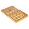 OEM High Quality Gold Cardboard Paper Gift Box for Chocolate Packaging with Clear Window and Plastic Tray
