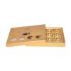 OEM High Quality Gold Cardboard Paper Gift Box for Chocolate Packaging with Clear Window and Plastic Tray