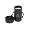 PU Leather Paper Tube Box Cardboard Cylindrical Gift Box for Single Preserved Rose Packaging with Silk Handle