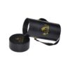 PU Leather Paper Tube Box Cardboard Cylindrical Gift Box for Single Preserved Rose Packaging with Silk Handle