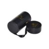 PU Leather Paper Tube Box Cardboard Cylindrical Gift Box for Single Preserved Rose Packaging with Silk Handle