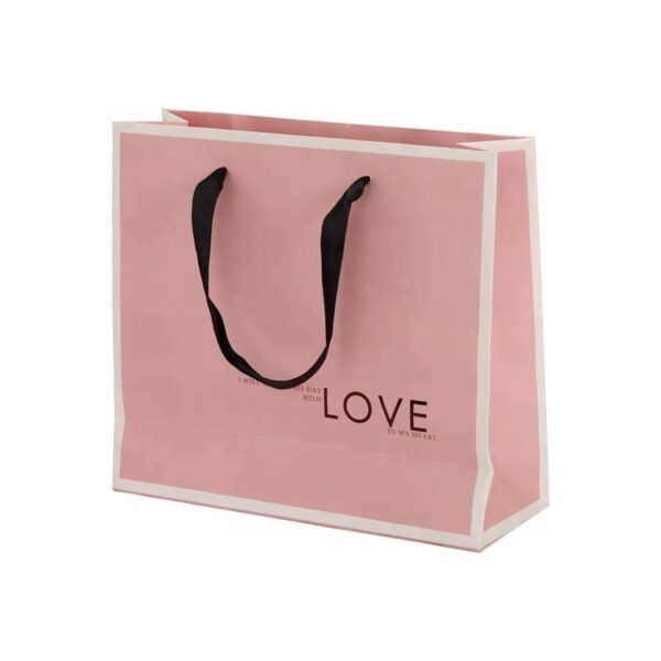 Paper Bags with Handles, Custom Paper Bags with Handles, Custom Printed Paper Gift Bags with Silk Handle