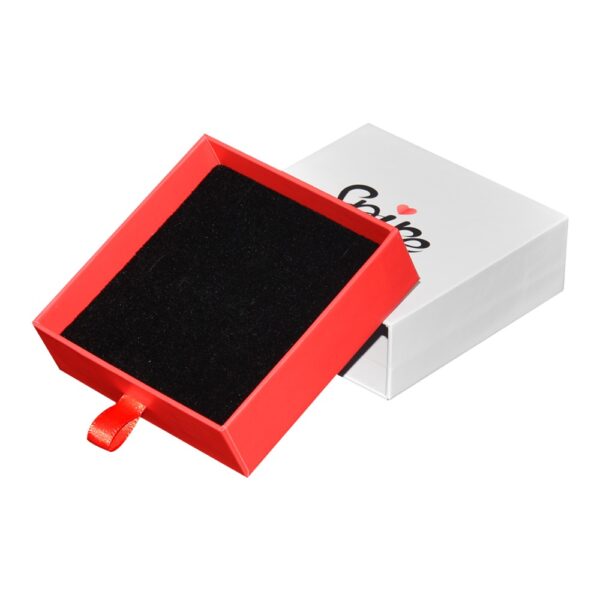 Paper Gift Jewelry Drawer Box with Custom Logo for Ring Necklace Bracelet Packaging Velvet Foam Holder