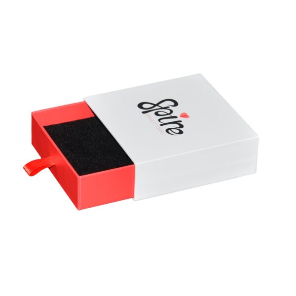 Paper Gift Jewelry Drawer Box with Custom Logo for Ring Necklace Bracelet Packaging Velvet Foam Holder