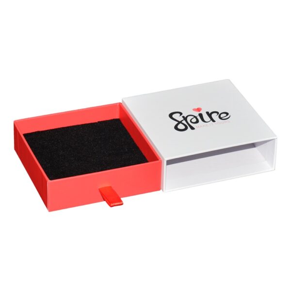 Paper Gift Jewelry Drawer Box with Custom Logo for Ring Necklace Bracelet Packaging Velvet Foam Holder