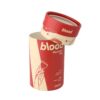 Paper Tube Container Cardboard Cylindrical Tube Box for Menstrual Cup Packaging with Clear Window on Cap