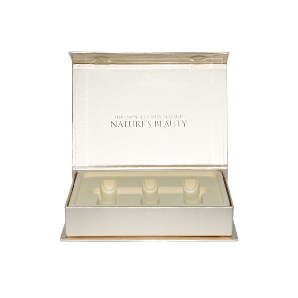 Personalised Gold Magnetic Gift Boxes with Gold Plastic Holder for Beauty Packaging at Cheapest Price in China