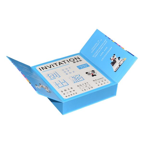 Personalised Promotional Blind Box Packaging Advent Calendar with Double Side Open and Glossy Lamination