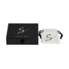 Personalized Paper Drawer Slider Box for Jewelry Packaging with Jute Bags and Silver Hot Foil Stamping Logo