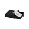 Personalized Paper Drawer Slider Box for Jewelry Packaging with Jute Bags and Silver Hot Foil Stamping Logo