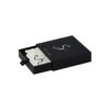 Personalized Paper Drawer Slider Box for Jewelry Packaging with Jute Bags and Silver Hot Foil Stamping Logo