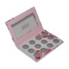 Popular 12 Pans Slots Empty Magnetic Makeup Eyeshadow Palettes with Custom Printing and Clear Windows