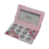Popular 12 Pans Slots Empty Magnetic Makeup Eyeshadow Palettes with Custom Printing and Clear Windows