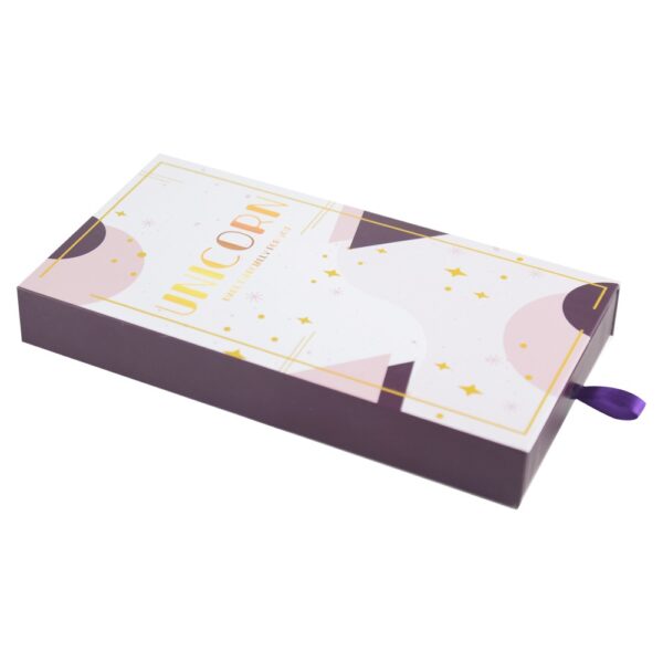 Premium Custom Rigid Setup Slide Drawer Style Cardboard Boxes Packaging with EVA Holder and Silk Handle