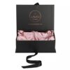 Premium Customized Portable Clamshell Gift Boxes for Bundle Wig Hair Extension Packaging with Satin Holder (Boîtes cadeaux portables personnalisées pour l'emballage de perruques et d'extensions de cheveux avec support en satin)