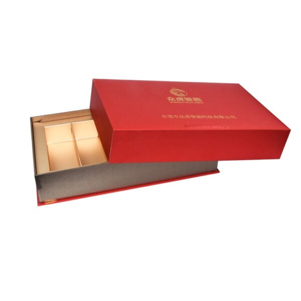 Premium Quality Luxury Tea Rigid Fancy Paper Packaging Gift Box with Glod Hot Foil Stamping and Cardboard Tray