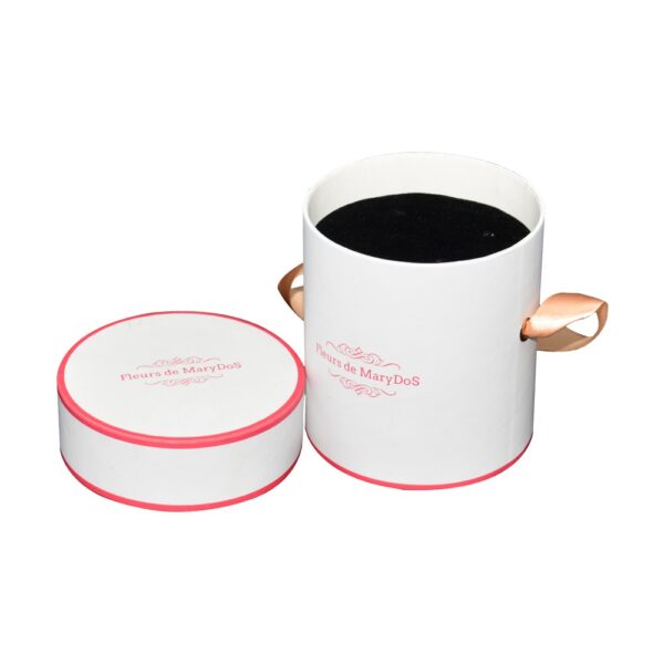 Premium Quality Round Flower Box, Custom Made Single Rose Packaging Box, Flower Round Cardboard Boxes