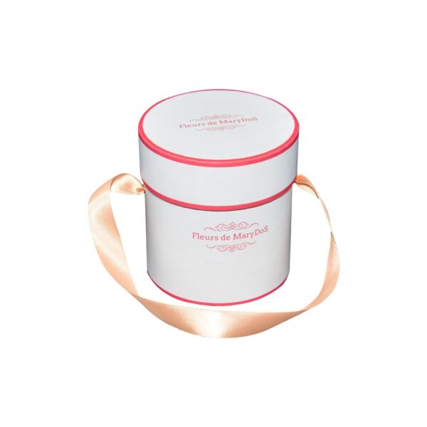 Premium Quality Round Flower Box, Custom Made Single Rose Packaging Box, Flower Round Cardboard Boxes