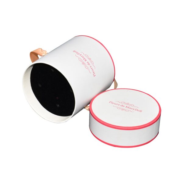 Premium Quality Round Flower Box, Custom Made Single Rose Packaging Box, Flower Round Cardboard Boxes