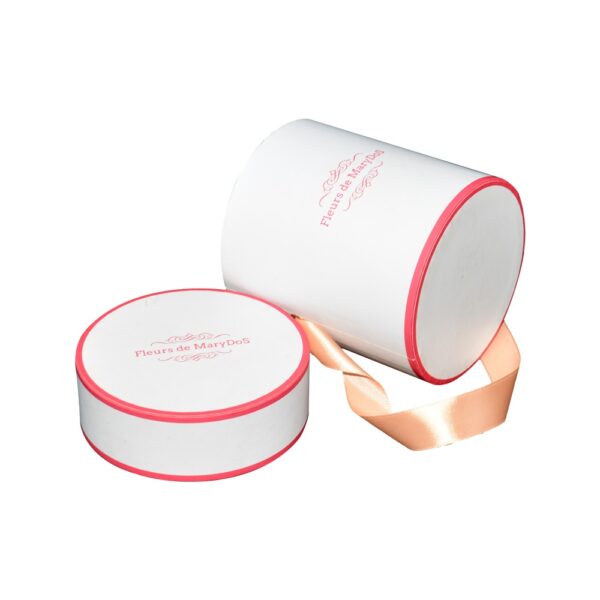 Premium Quality Round Flower Box, Custom Made Single Rose Packaging Box, Flower Round Cardboard Boxes