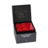 Preserved Red Roses Flower Box Preserved Flower Gift Box with Silver Hot Foil Stamping Logo for Valentine's Day