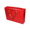 Printed Luxury Promotional Paper Merchandise Retail Shopping Bags with Silk Handle and Glossy Lamination Logo