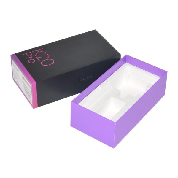 Printed Rigid Cardboard Smartphone Packaging Box with Eco-Friendly Plastic Holder at Cheapest Price and Fastest Delivery
