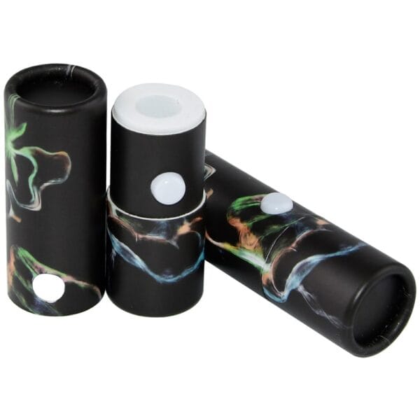 Recyclable Child Resistant Cardboard Tubes for Vape Cartridge Packaging with Press Button and EVA Holder