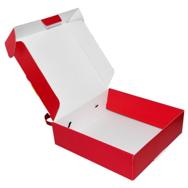Recycled Custom Printed Corrugated Cardboard Mailer Box with Silk Handle for Huawei Packaging