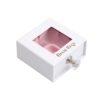 Rigid Drawer Box, Cardboard Sliding Drawer Gift Boxes with Satin Holder and Clear Window for Jewelry Packaging