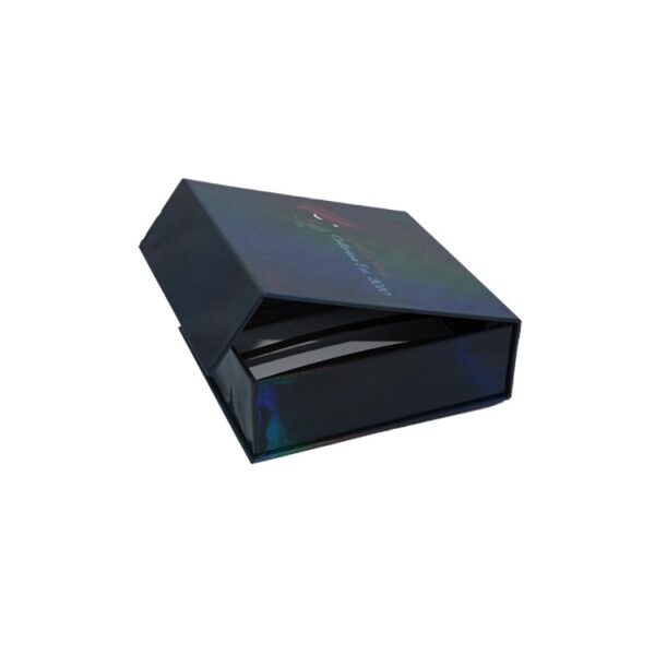 Rigid Paper Cardboard Magnetic Gift Box for Lipsticks Packaging with Custom Holographic Pattern and Logo