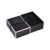Rigid Setup Top and Bottom Gift Box for Beauty Blender Packaging with Silk Bowknot and Cardboard Dividers
