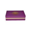 Rigid Shoulder Boxes Lid and Base Box 2 Piece Lid Off Shoulder Neck Rigid Gift Box with Satin Tray and Gold Logo