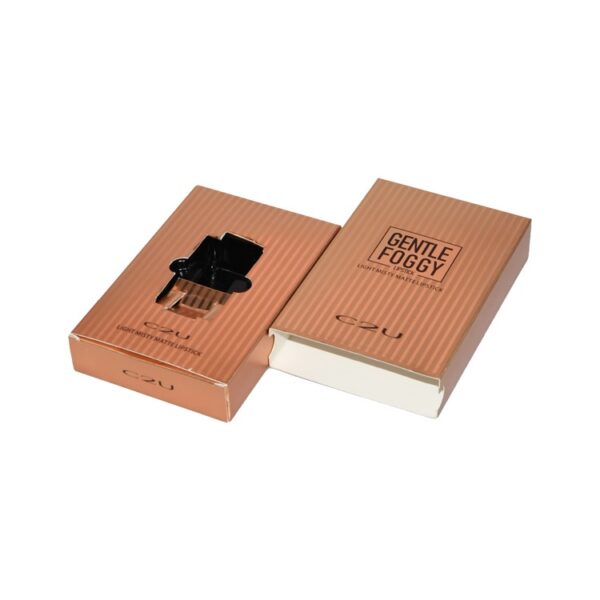 Rose Gold Luxury Sliding Drawer Gift Boxes and Wholesale Packaging with Cardboard Insert and Embossed Logo