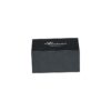 Satin Lined Presentation Box in Matte Black Color for Crystal Packaging with Silver Hot Foil Stamping Logo