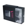 Satin Lined Wigs Packaging Box Human Virgin Hair Extension Drawer Gift Box with Diamond Knob and Clear Window