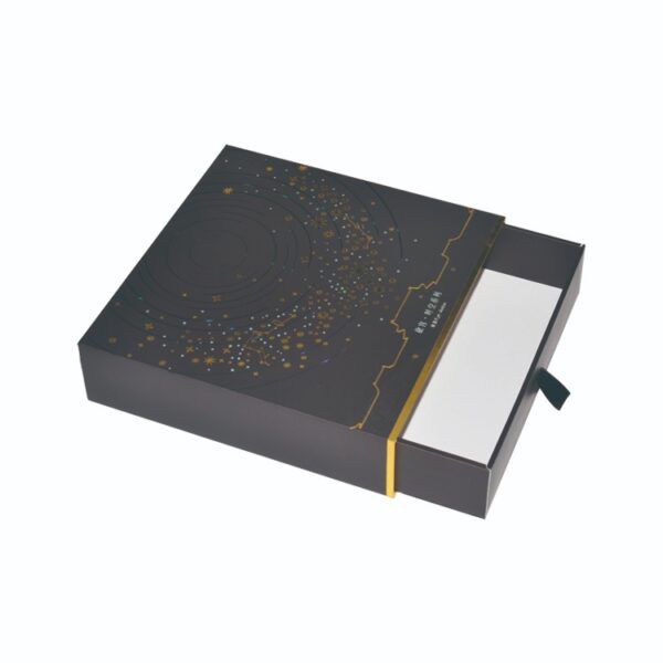 Sliding Box Packaging, Slide Out Box Packaging, Sliding Cardboard Box with Silk Handle for Cosmetic Packaging