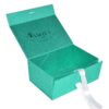 Sparkly Glitter Rigid Stacking Collapsible Gift Box with Magnetic Closure for Luxury Hair Extension Packaging